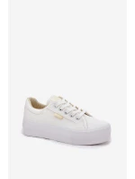 Trampki Damskie Na Platformie Lee Cooper LCW-25-31-3450L Białe