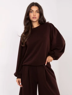 Mikina MJ BL H1009.21 tmavohnedá