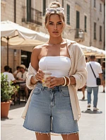 Dámske džínsové šortky modré FashionStreet SY0499
