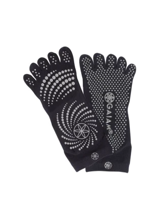 Gaiam protišmykové ponožky čierne S/M 52223 Gaiam protišmykové ponožky čierne S/M 52223