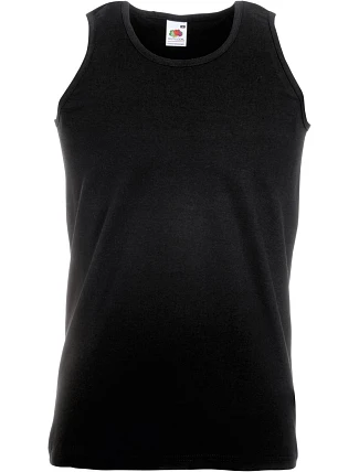 Fruit of the Loom Athletic Vest Pánske tielko 16.1098 čierne Fruit of the Loom Athletic Vest Pánske tielko 16.1098 čierne