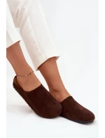 Klapki Chodaki Damskie Na Platformie Czekoladowe Sylviane