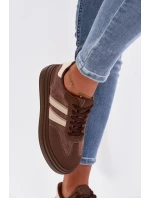 Dámské tenisky na platformě Hnědé Galleria