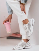 Dámske tenisky na hrubšej podrážke DYNAMICA silver FashionStreet ZY0595