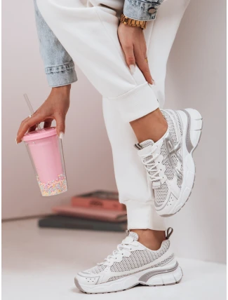 Dámske tenisky na hrubšej podrážke DYNAMICA silver FashionStreet ZY0595