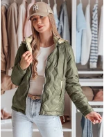 Dámska obojstranná prechodná bunda SYLVIAN zelená FashionStreet TY4860 Dámska obojstranná prechodná bunda SYLVIAN zelená FashionStreet TY4860
