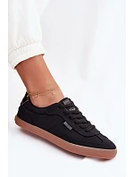 Dámske tenisky z materiálu Big Star TT274356 Black Dámske tenisky z materiálu Big Star TT274356 Black