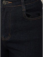 Dámske džínsy s vysokým pásom UY2911 tmavomodré - FashionStreet