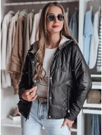 Dámska prechodná prešívaná bunda s kapucňou NIVESSO black FashionStreet TY4859 Dámska prechodná prešívaná bunda s kapucňou NIVESSO black FashionStreet TY4859