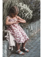 Sandałki Dziecięce Zapinane Na Rzep Z Przeplatającymi Się Paseczkami Niebieskie Dianttha