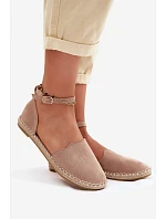 Dámské espadrilky z imitace semiše Vinceza 23-34594 Béžové