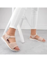 Sergio Leone W SK53N béžové lodičky na platforme a podpätku Sergio Leone W SK53N béžové lodičky na platforme a podpätku