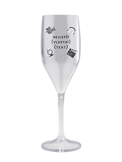 Personalizovaná nerozbitná pohár na prosecco – najlepšia vo svojej kategórii