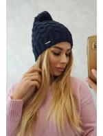 Fleecová čiapka Waleria K307 navy blue