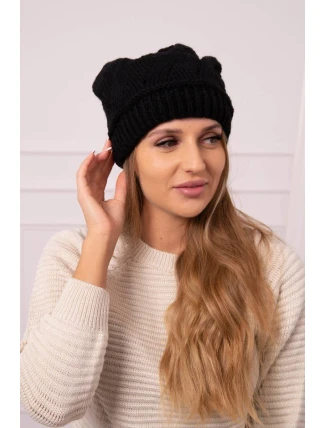 Dámska čiapka Klarysa K393 čierna