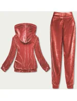 Velúrový dres v tehlovej farbe s aplikáciou (81217) Velúrový dres v tehlovej farbe s aplikáciou (81217)