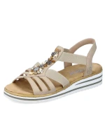 Pohodlné sandále Rieker W RKR680 beige Pohodlné sandále Rieker W RKR680 beige
