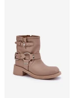 Dámske kožené nízke topánky s remienkami Zazoo 3644 Beige Dámske kožené nízke topánky s remienkami Zazoo 3644 Beige