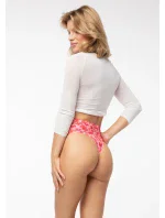 Dámske tangá Love Vibes Simple String Maxi Pink Mix - Julimex