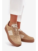 Dámske semišové tenisky SS2D4022 beige - Just Dare Dámske semišové tenisky SS2D4022 beige - Just Dare