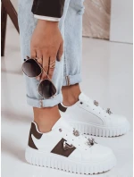 Dámske tenisky na platforme biele FashionStreet ZY1058 Dámske tenisky na platforme biele FashionStreet ZY1058