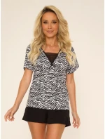 Pyžamo De Lafense 747 Savannah kr/sr S-2XL Pyžamo De Lafense 747 Savannah kr/sr S-2XL