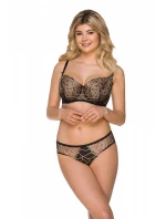 Dámska podprsenka 2216 čierno-béžová - LupoLine Dámska podprsenka 2216 čierno-béžová - LupoLine