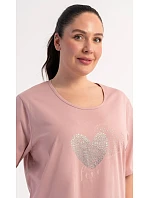 Dámska nočná košeľa s krátkym rukávom Love Dámska nočná košeľa s krátkym rukávom Love
