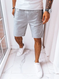 FashionStreet pánske svetlosivé teplákové šortky SX2256