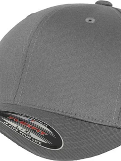 Flexfit 6277 6-panelová čiapka Flexfit Wooly Combed 55.6277 šedá