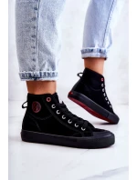 Damskie Wysokie Trampki Cross Jeans JJ2R4055C Czarne