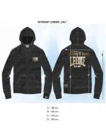 LEONE pánska mikina LSM905/S16 čierna XXL