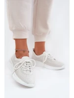 Skórzane Buty Sportowe Damskie Vinceza 41472 Białe