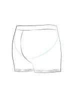 Pánske plavky L4 6 tm.modrá - Self Pánske plavky L4 6 tm.modrá - Self