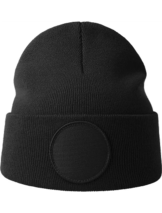Atlantis Headwear Wind-S Circular Patch Pletená čepice patch 33.0319 black Atlantis Headwear Wind-S Circular Patch Pletená čepice patch 33.0319 black