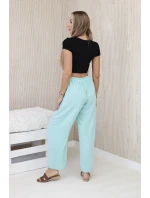 Široké nohavice mint