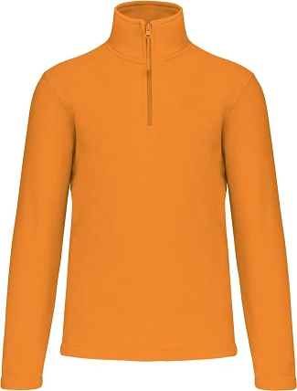 Kariban K 912 Mikrofleecová mikina so zipsom na 1/4 dĺžky „Enzo“ 20.K912 oranžová