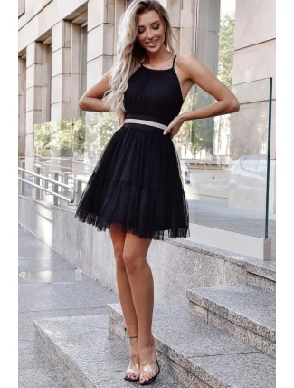 Dámske spoločenské šaty model 208929 With You Black - Duet AM