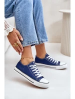 Damskie Klasyczne Trampki Granatowe Ecoma