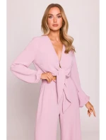 M861 Viazaný top - krepovo ružový