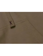 Tmavobéžová krátka mikina s kapucňou (8B939-91)