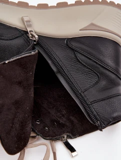 Dámska športová obuv Zazoo na platforme - čierna