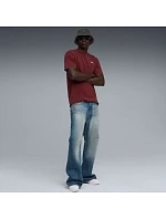 Puma Ess Elevated Relaxed Wash Tee bordová 688048 96 pánske