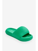 Lekkie Piankowe Damskie Klapki Na Platformie Zielone Milton