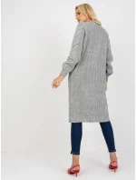 Dámsky sveter LO SW LK 3001 kardigan.82P sivý