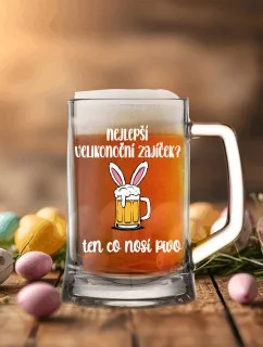 NAJLEPŠÍ VEĽKONOČNÝ BREAKFAST? ten, ktorý nesie pivo - pivný pohár 0,5 l