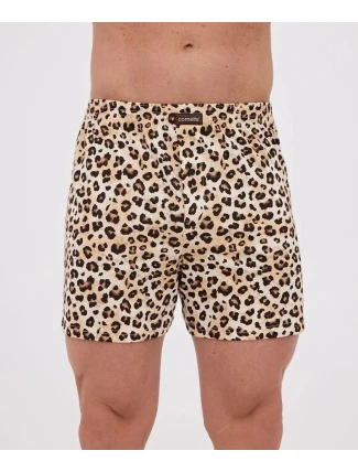 Dámske klasické boxerky 001/181 Hnedo-béžový vzor - Cornette