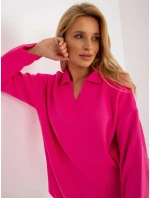 Dámsky sveter LC SW 2261 .00P fluo pink - FPrice Dámsky sveter LC SW 2261 .00P fluo pink - FPrice