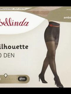 SILHOUETTE 40 DEN tvarovacie pančuchy bez zosilneného sedu - BELLINDA - jantárové