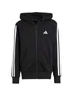 Detská mikina adidas Essentials Full-Zip čierno-biela JD6494